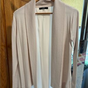 Aritzia Cream Lightweight Open-Front Cardigan